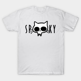 Spooky Cat Skull T-Shirt